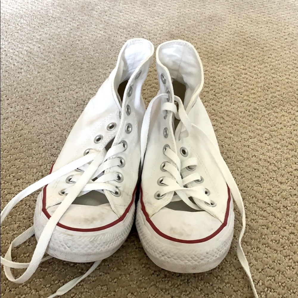 white high top converse